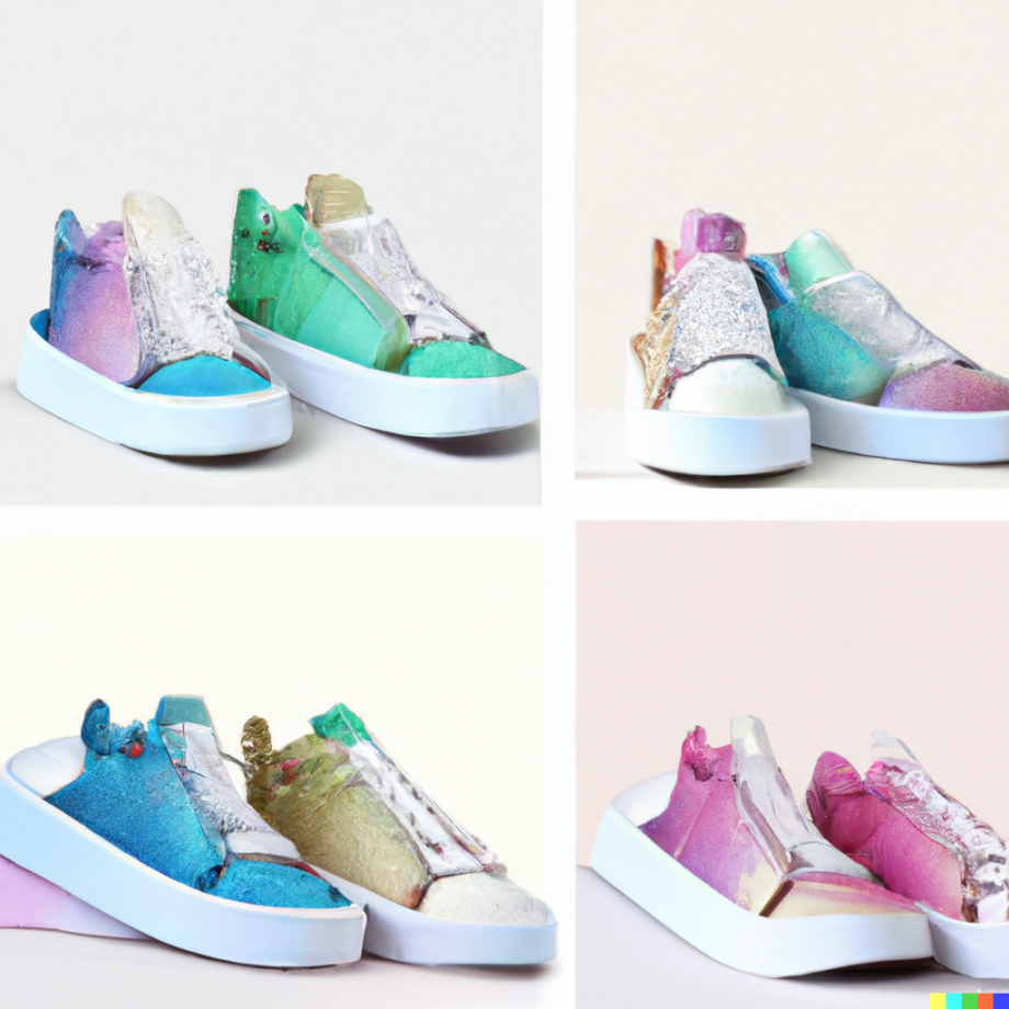 DALL·E 2023 05 25 17.20.51 colorful ombre affect on shoes Can You Spray Paint Leather Shoes? Unleash the Artist Within