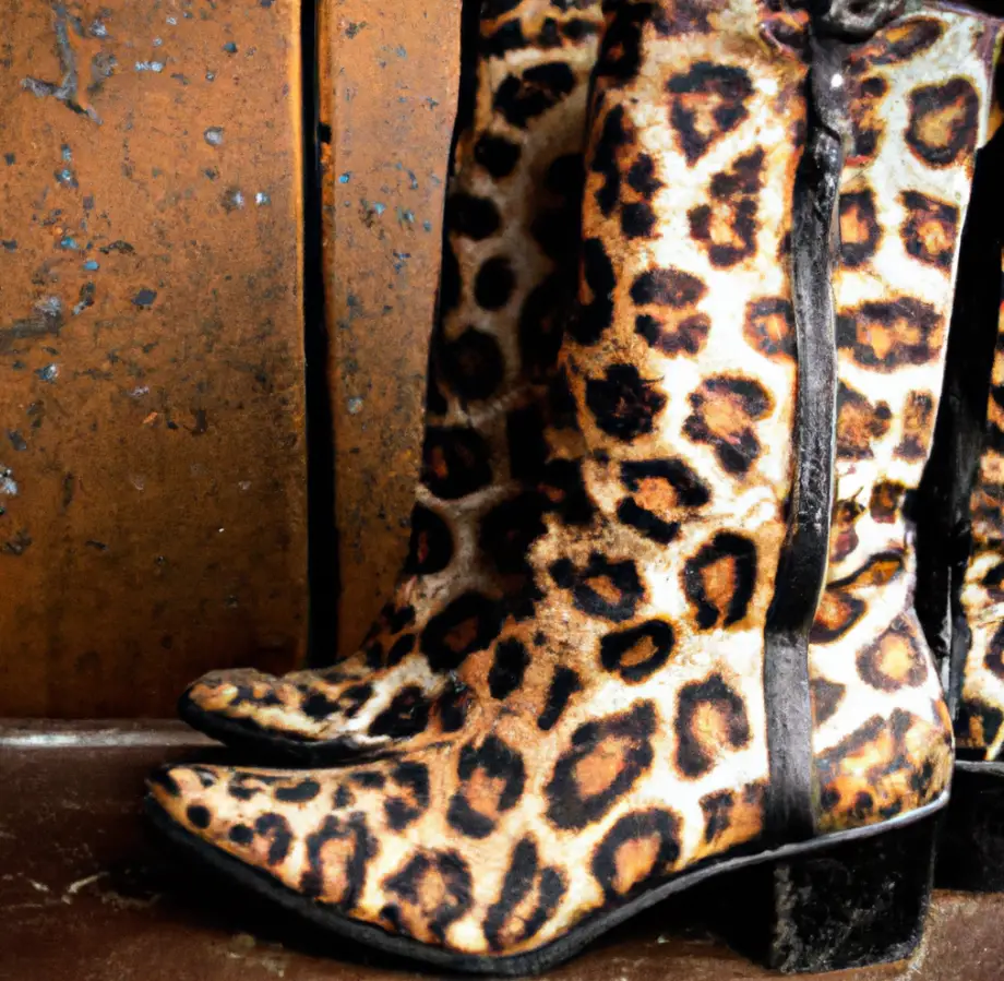 cheetah print on leather boots Can You Spray Paint Leather Shoes? Unleash the Artist Within